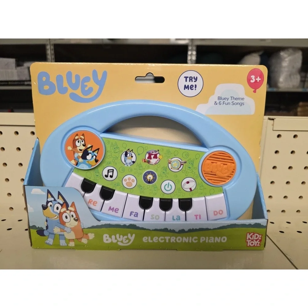 Bluey Musical Keyboard Toy 6 Sound Keys for Kids Ages 3-4 Years Fun Music Play
